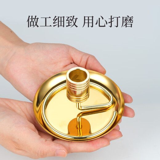 Plastic house beauty moxibustion column holder stainless steel household new moxibustion column bracket moxibustion section moxa strip tray base aromatherapy stove golden moxibustion column insert + 17 cm gold plate