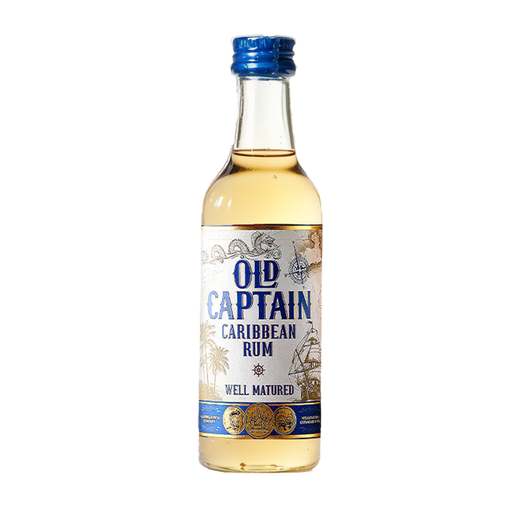 加勒海老船长白朗姆酒伴 mini小瓶洋酒 原瓶进口基酒   50ml/瓶 加勒海金朗姆酒酒伴 50mL 1瓶