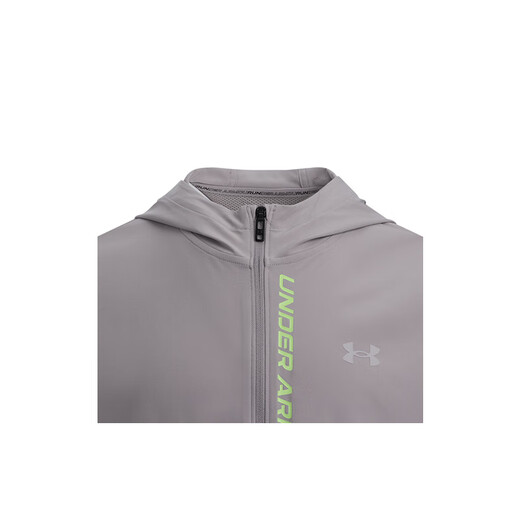安德玛（UNDERARMOUR）春夏Out The Storm男子跑步运动夹克1376794 脂鲤灰015 XL