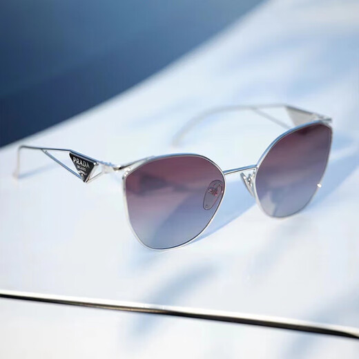 PRADA Prada sunglasses classic triangle logo street shooting women's sunglasses star same style sunglasses gift 1BC09S