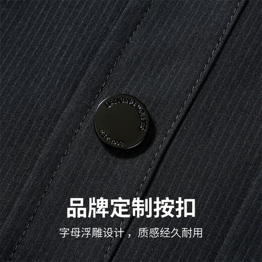 Dances with Wolves Exquisite Lined Jacket Men's Autumn and Winter Lapel Commuting Workwear Jacket Top Black XL