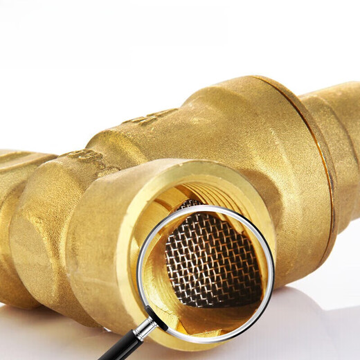 Válvula reductora de presión 719 Agua del grifo Hogar de latón de 6 puntos Doble alambre interno Medidor de agua Agua Medidor Presión frontal Brasa DN15 = 4 puntos