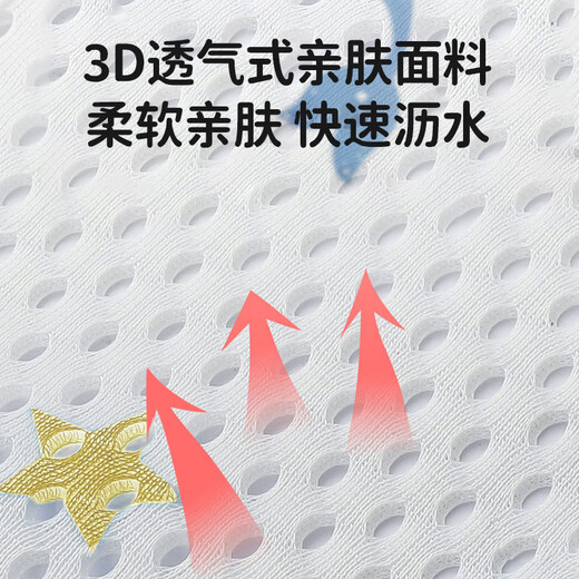 马博士婴儿洗澡神器躺托新生儿浴垫宝宝洗澡网兜搭配婴儿洗澡盆通用鲸鱼