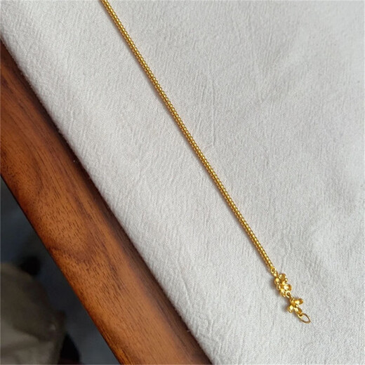 Vatican old Phoenix gold shop style 18k gold micro-dotted diamond osmanthus bracelet for women small flower gold bean moissanite temperament osmanthus bracelet