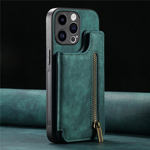 OPPO [original quality] Find X5Pro mobile phone case full-inclusive X5 card bag K11X anti-fall K10X wallet case strap temperament black + [zipper wallet case] Please carefully choose the mobile phone model