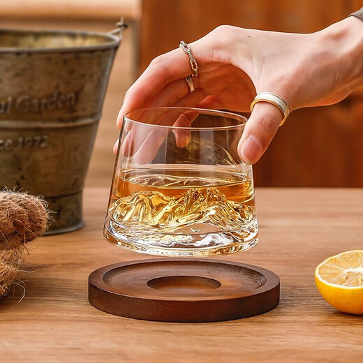 Green apple Mount Fuji cup, ancient iceberg cup, Japanese style ins style Guanshan cup, household tea cup, whiskey cup, foreign wine cup, Guanshan whiskey cup