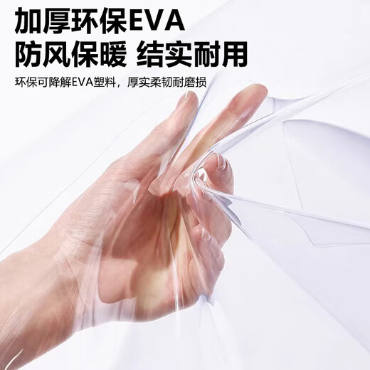 Huixinze window windproof film, warm film, thickened window sealing, transparent light-proof curtain, cold-proof and wind-proof artifact, winter 1.8*1.8