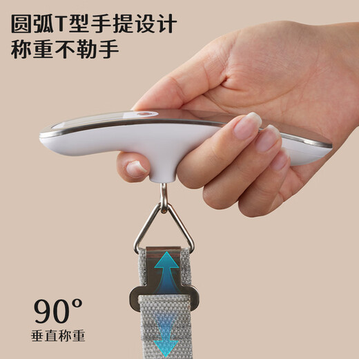 拜杰手提秤电子秤便携式弹簧秤旅游行李秤快递秤家用小挂称吊钩钓鱼秤