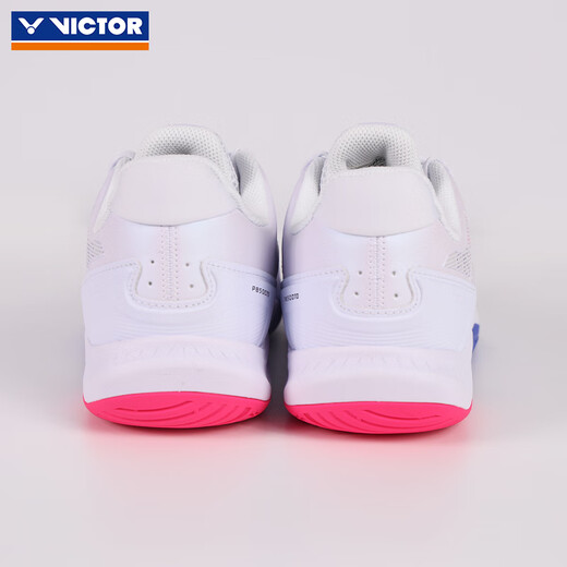 VICTOR's new professional badminton shoes, training and competition sports shoes, comfortable, breathable, non-slip cushioning P8500 second generation wide last P8500TD-AJ pearlescent white light red purple 43