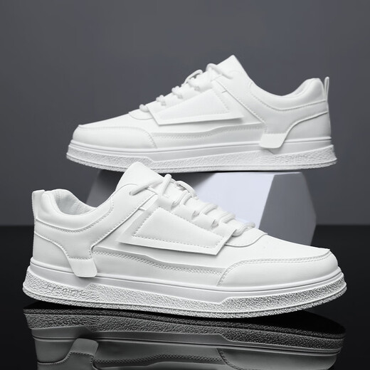 
Changxiang Huili shoes men's spring and summer casual sports men's shoes men's sports board shoes soft sole lightweight and versatile flat sole classic white shoes YJ-1105 white 41