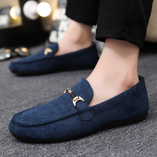 
Dadongwei DADONGWEI brand Doudou shoes men's 2025 new breathable cloth shoes one-foot lazy shoes Korean version suede soft sole driving shoes D753 khaki upgraded version 40