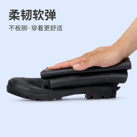Blue Owl Shield Regenschuhe Herren hohe Röhrchen wasserdichte Schuhe Regenstiefel Meer Anti-Rutsch-Kleber Schuhe tragen resistente Erwachsene Overhoes yx1005 42