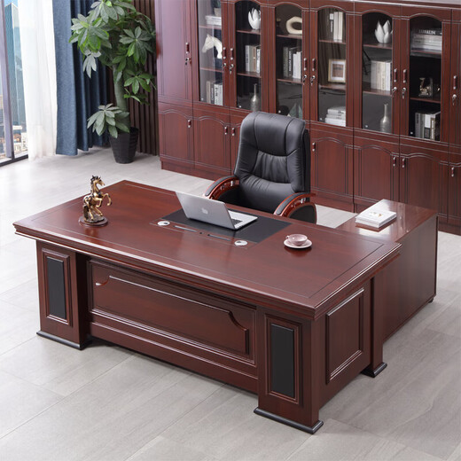 Office boss simple modern executive desk Chinese style executive manager 1.8m office chair combination 2.0m single (without cabinet) #239