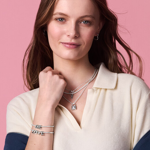 PANDORA 925 silver necklace necklace diy design plain chain multi-size simple birthday gift for girlfriend necklace 60cm