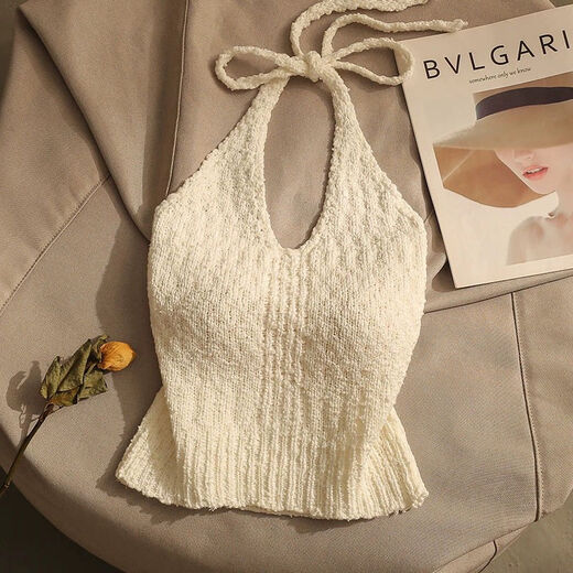 XEYC strapless strapless bra for women, Hong Kong style halter neck strap, fashionable and sexy hot girl, beautiful back and slim fit, milky white style M 80-95