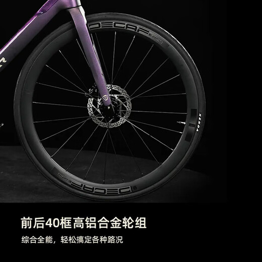 佳沃JAVA公路自行车油压碟刹7170电子变速碳纤维弯把竞速赛车VOLATA 紫色 M（身高：173-182 CM)