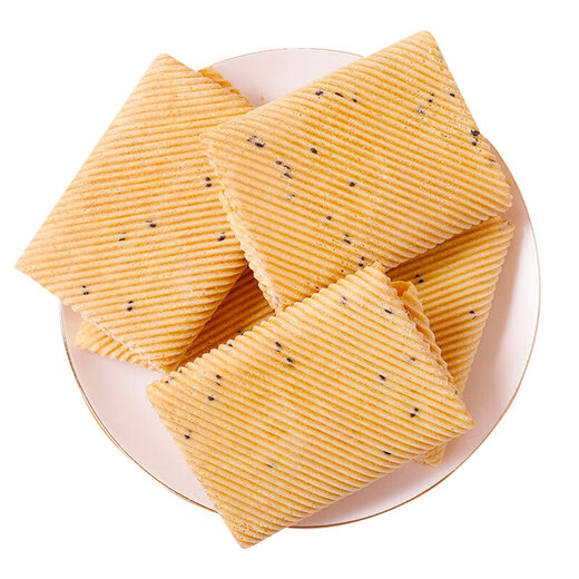 
Shi Jinghuan Handmade Egg Roll Sesame Roll Thin Crisp Cookies Cakes Dessert Bread Breakfast Snacks About 1.6 Jin [Jin equals 0.5 kg]