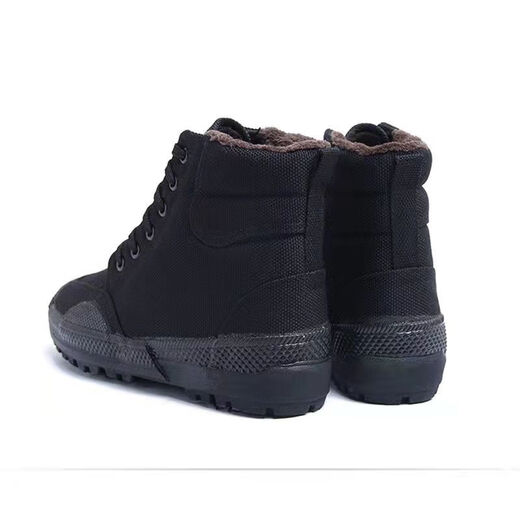 Bain 3527 Camouflage Training Schuhe Hochtülen Befreiungsschuhe Männer und Frauen warme Baumwoll -Militärausbildung Gummischuhe Schwarze Baumwollschuhe 2022 Baumwolle 36
