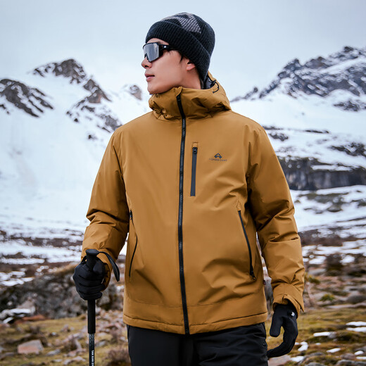 Trailblazer Snow Leopard Gold Label P veste en coton coton hiver nouveau haut de sport à capuche hydrofuge pour l'extérieur veste décontractée légère et chaude pour hommes