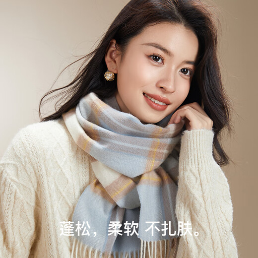 Cat man scarf for women in winter shawl wool plaid women autumn and winter girls scarf mother women's day birthday gift box