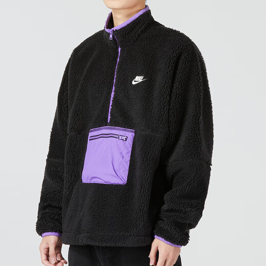 Nike Sweatshirt Herren Herbst 2024 Neue Sport- und Freizeitkleidung warmes Fleece Halb-Reißverschluss Pullover DQ4881-010 s