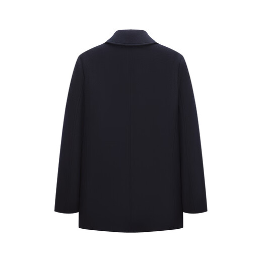 GIOVANNI VALENTINO wool mid-length woolen coat jacket men's business casual windbreaker suit collar slim top Navy XL