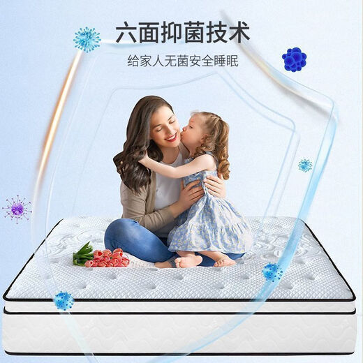 星年床垫天然乳胶席梦思床垫独立弹簧袋家用床垫子软硬两用可定制 护脊B款:加密弹簧+3E环保棕 偏硬约22cm厚 1350mm*1900mm