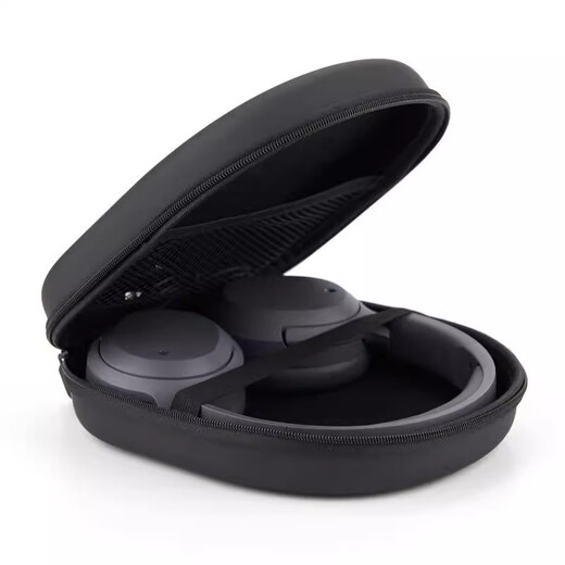 Shuyi Suitable for Sony head-mounted storage bag universal CH510 bag CH520 storage box anti-pressure anti-fall headset CH720N portable handbag protective cover hard box black classic style - black lining headphone bag