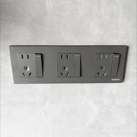 Socket camera head 86 type conjoined socket panel integrated plug strip household with USB network with switch double multi-function 86 type concealed conjoined socket without bottom box two positions ten holes (172*90)