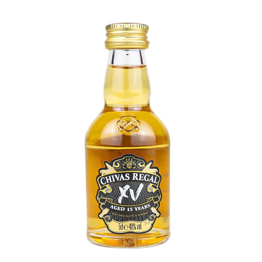 罗曼湖威士忌 伏特加小瓶酒版便利店调酒鸡尾酒 芝华士15年威士忌50ml*1瓶
