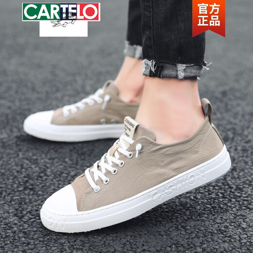 Katile Crocodile Herrenschuhe 2025 Sommer Leinwand neue koreanische Version von Herren Casual Board Schuhen Trendy Schuhe Vielseitige atmungsaktive Schuhe Regenschirm Stoffschuhe