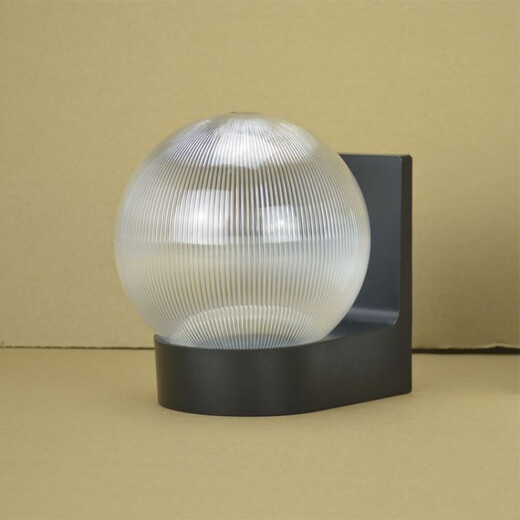 Yaotian Outdoor Waterproof and Sunproof LED Ball Wall Lamp Simple Modern Balcony Aisle Stairs Exterior Wall Creative Ball Wall Lamp White Base Milky White Ball +30W LED Bulb Warm Light