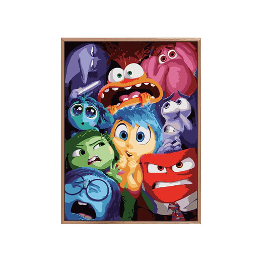 Mind Agent Team DIY Digital Oil Painting Handgefüllte Färbung Acrylölmalerei Cartoon Cartoon Cartoon handgezeichnetes Malmal