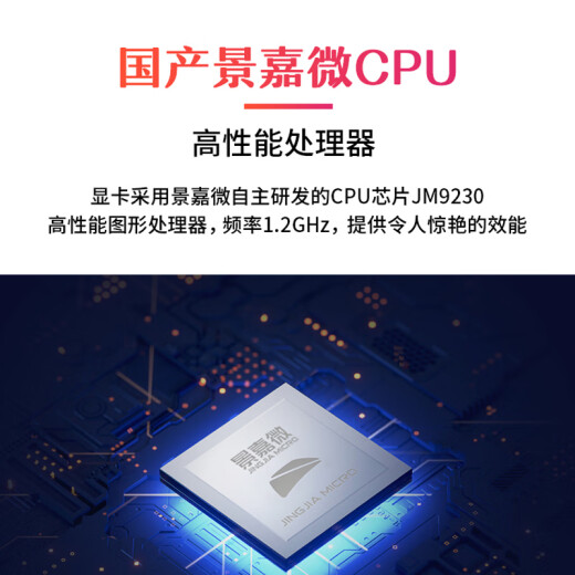 Gitstar Jite Jingjiawei PCIe Card graphique domestique JM9230 convient aux plates-formes domestiques 4G Half High / Full Hight 4 HDMI JM9230