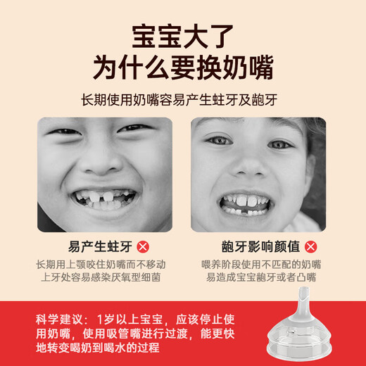 Beilixin direct drinking straw bottle for one year old and above 2 years old 3 years old - 6 years old baby ppsu anti-fall and anti-leak drinking milk and water learning cup coffee color 330ml 2 nozzles + 1 straight tube + 2 brushes