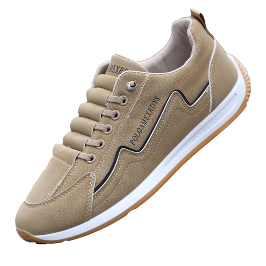 Western Camel (Vancamel) Herrenschuhe für Herbst und Winter 2024 Neue atmungsaktive helle Freizeit -Lederschuhe für einen Fuß Glückliche Oma -Schuhe für vielseitige Männer Glück AW9902 Blau Stoffstil Einer Größe kleiner 43