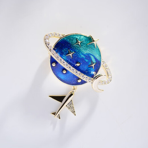 Ancient Nai brooch men's sailing brooch suit corsage high-end lapel collar suit luxury medal birthday gift for boyfriend Smooth sailing brooch 6-piece gift box