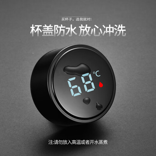 ihold智能保温杯男304不锈钢茶水分离泡茶杯子礼品定制logo 智能黑-茶水分离480ml