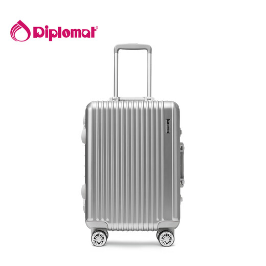 Diplomat Diplomat Aluminium Rahmen Koffer großer Kapazität 25-Zoll-Trolley-Hülle Starlight Männer und Frauen Passwort Koffer TC-9033