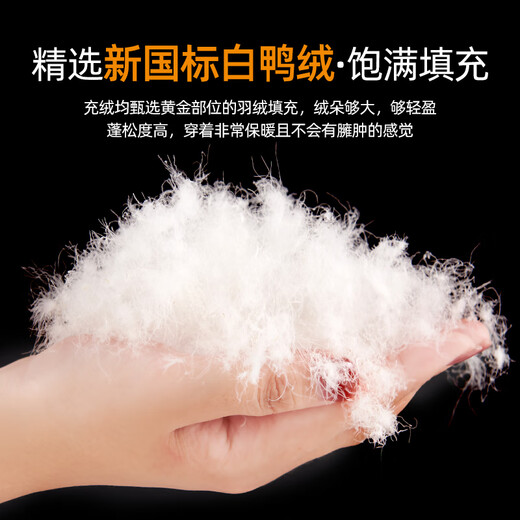 Snow Flying Down Pants Women's Winter New Workwear Three-Proof High-end Goose Down Liner Loose Cotton Pants Northeast Coldproof Pants Black-Pure 90 White Goose Down 3XL 125-135Jin Jin is equal to 0.5 kg