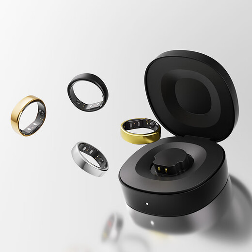 
RingConn Gen 2 Smart Ring Heart Rate Blood Oxygen Healthy Sleep Apnea Monitoring Waterproof Ring Frosted Black No. 6