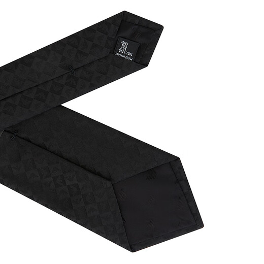 Armani (Armani) Herren Classic Logo Business Tie Geschenktüte Style Black 340075 2R612 00020