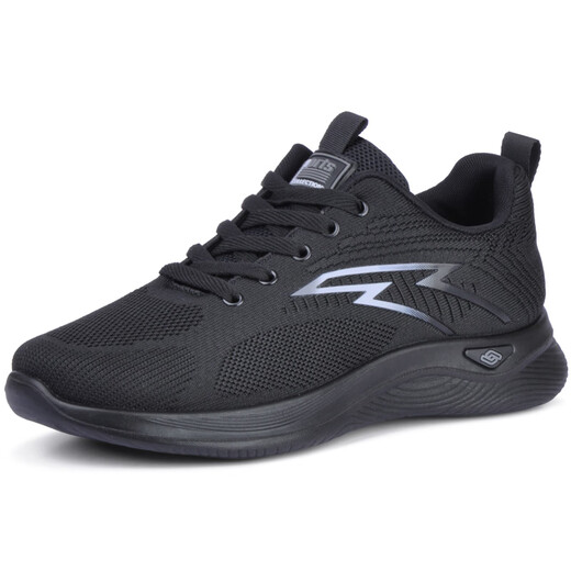 
Mengxi Spring and Autumn Shoes Men's Shoes Summer Breathable Middle-aged and Elderly Casual Sports Shoes Men's Mesh Black Work Shoes Cloth Shoes Men's Single Shoes A15-6621 Black (Spring and Autumn) 39