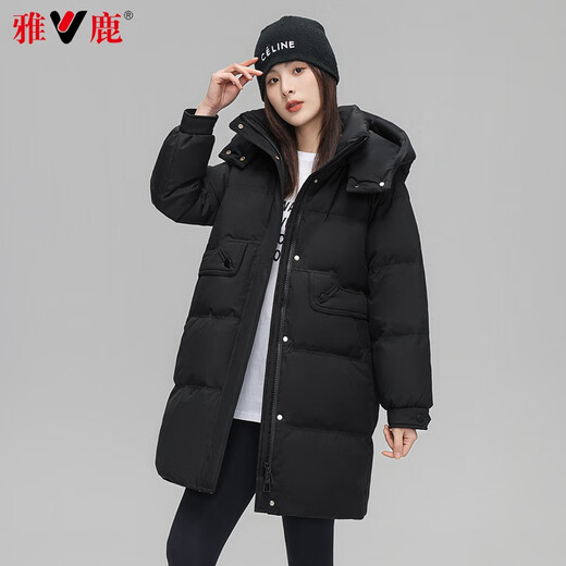 Yalu Down Jacket Women's Mid-Length 2025 Winter New Thick Cold-Resistant Warm Women's Jacket Fashion Trendy Top