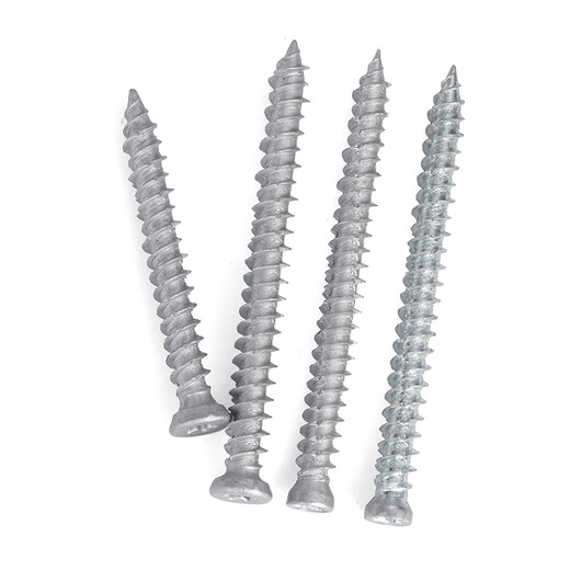 Jinggong (JINGGONG) self-cutting screws, aluminum alloy doors and windows, broken bridge openings, cement screws, door and window installation, t30 plum blossom head road rust treasure, big head galvanized 7.5*92 (50 pieces)