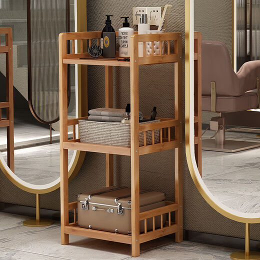 Vinoa Beauty Salon Trolley Nail Shop Tool Trolley Cosmetic Storage Rack Tattoo Hair Salon Multifunctional Mobile Storage Rack Dressing Fence Trolley with Drawer Original Color 0x0x0cm