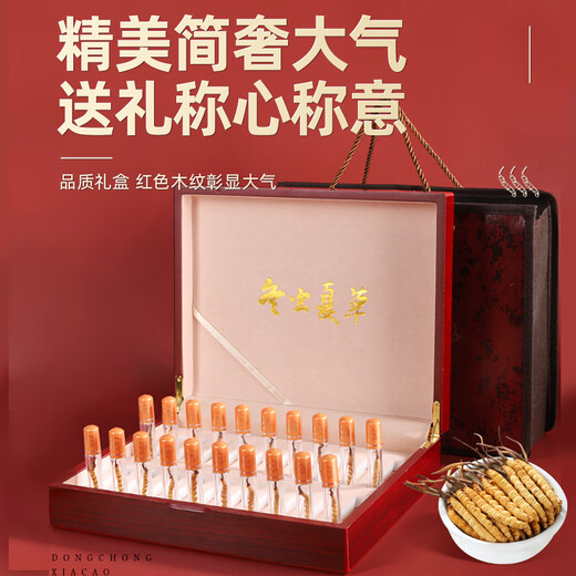 聚和泰头茬冬虫夏草礼盒新年货节过节送礼品礼物家人长辈老人滋补营养品 【4根/克 20根-5克】送礼推荐