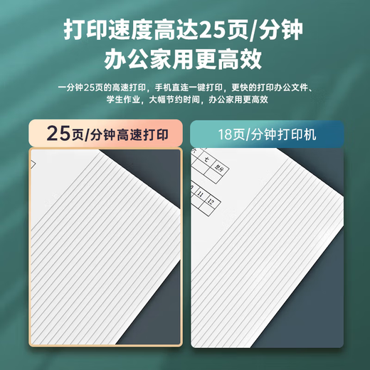 Deli M2020W black and white three-in-one multi-function printer all-in-one A4 home study homework mobile phone wireless laser printer