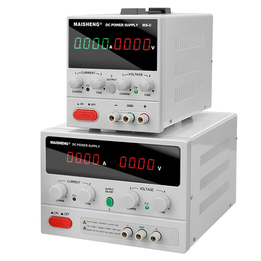 Maisheng programmable four-digit digital display DC voltage stabilization power supply experiment constant current aging maintenance mini program control adjustable voltage regulator MS1203C [120V3A] upgrade four knobs