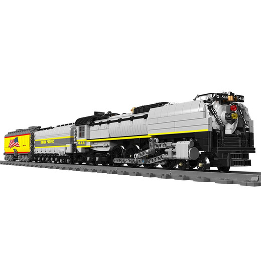 
Yuxing Mowang Railway Remote Control Electric Track Steam Train Assembly Building Blocks Boys and Girls Children's Toys New Year Gift UP844 Steam Locomotive 12031
